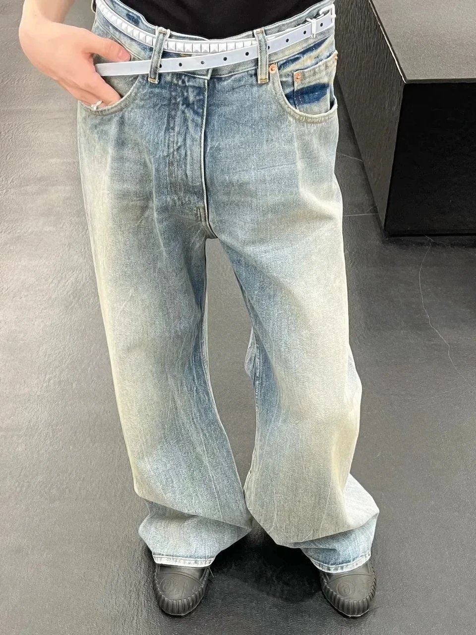 Balenciaga Washed Baggy Jeans