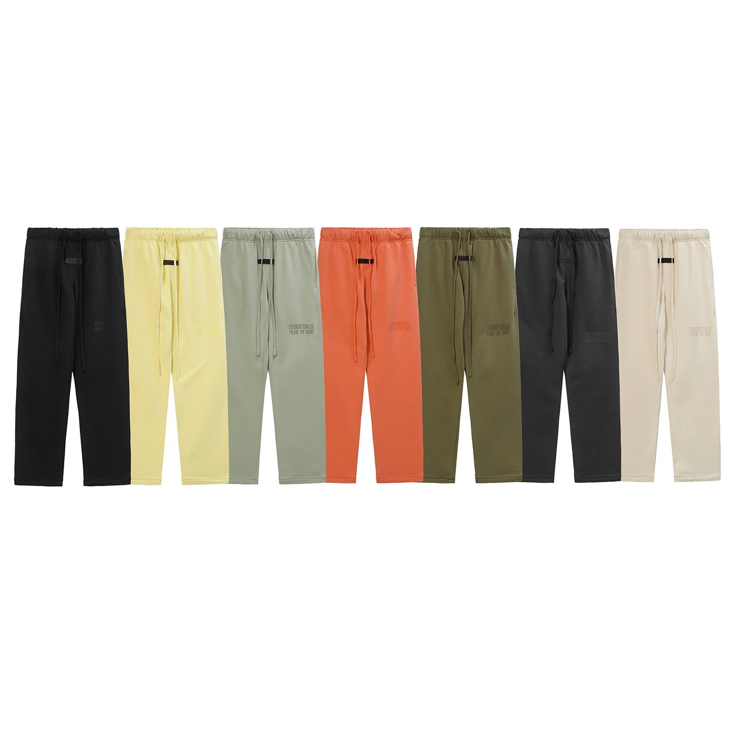 Fear of God Essentials Flocked Straight-Leg Pants
