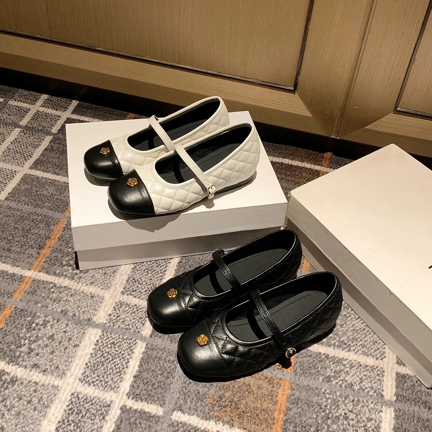 Chanel Quilted Mary Jane Flats