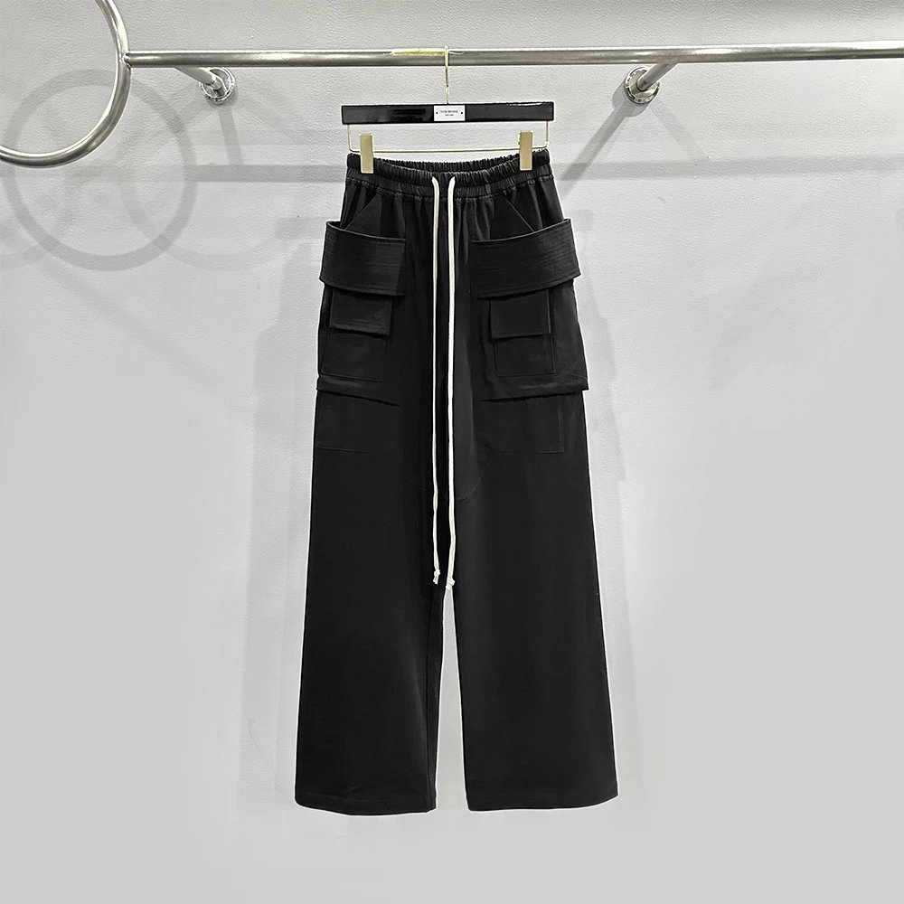 Rick Owens DRKSHDW Creatch Wide Cargo Drawstring Pants
