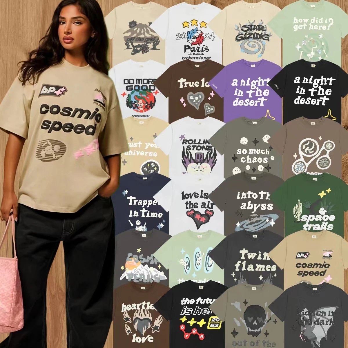 Broken Planet Market Graphic T-Shirts