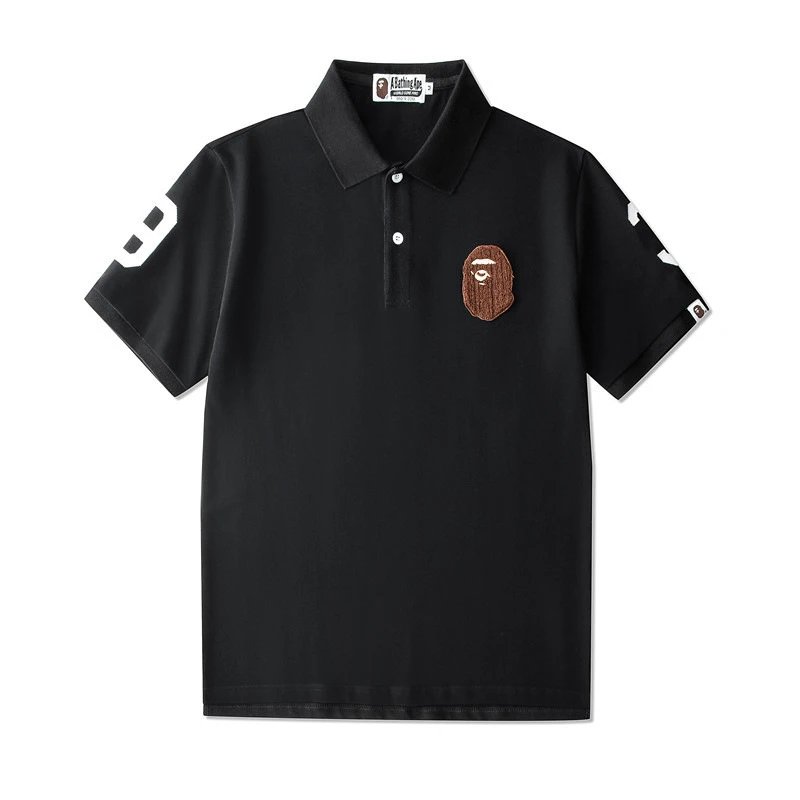 A Bathing Ape (BAPE) Ape Head One Point Polo Shirts