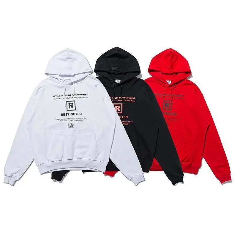 Vetements Restricted Graphic Hoodies
