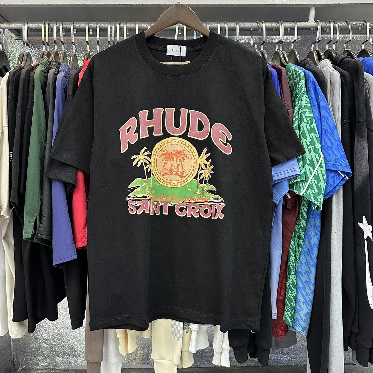 Rhude Saint Croix Graphic T-Shirts