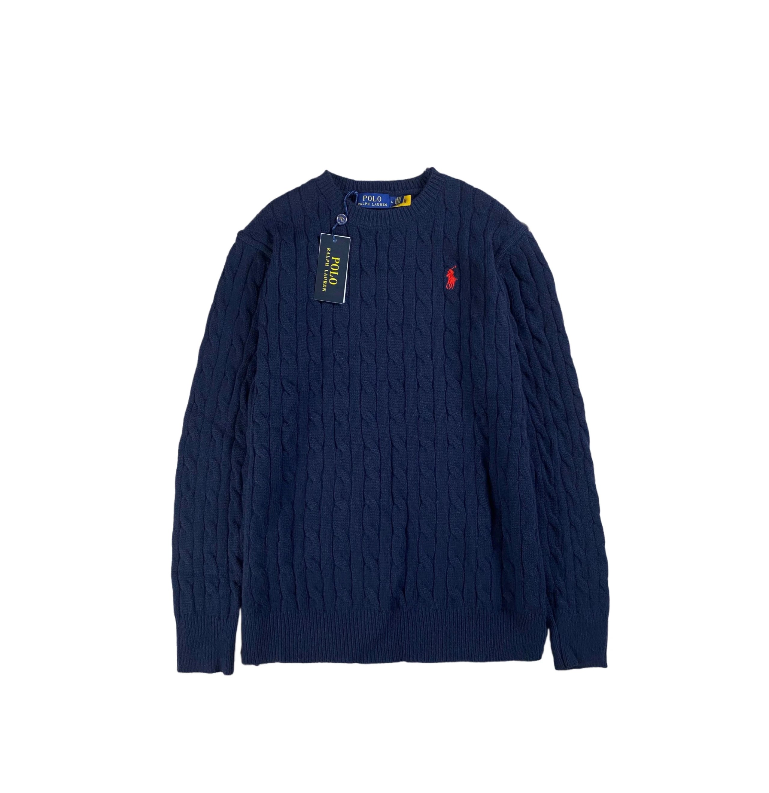 Polo Ralph Lauren Cotton Cable Knit Crew Neck Sweater