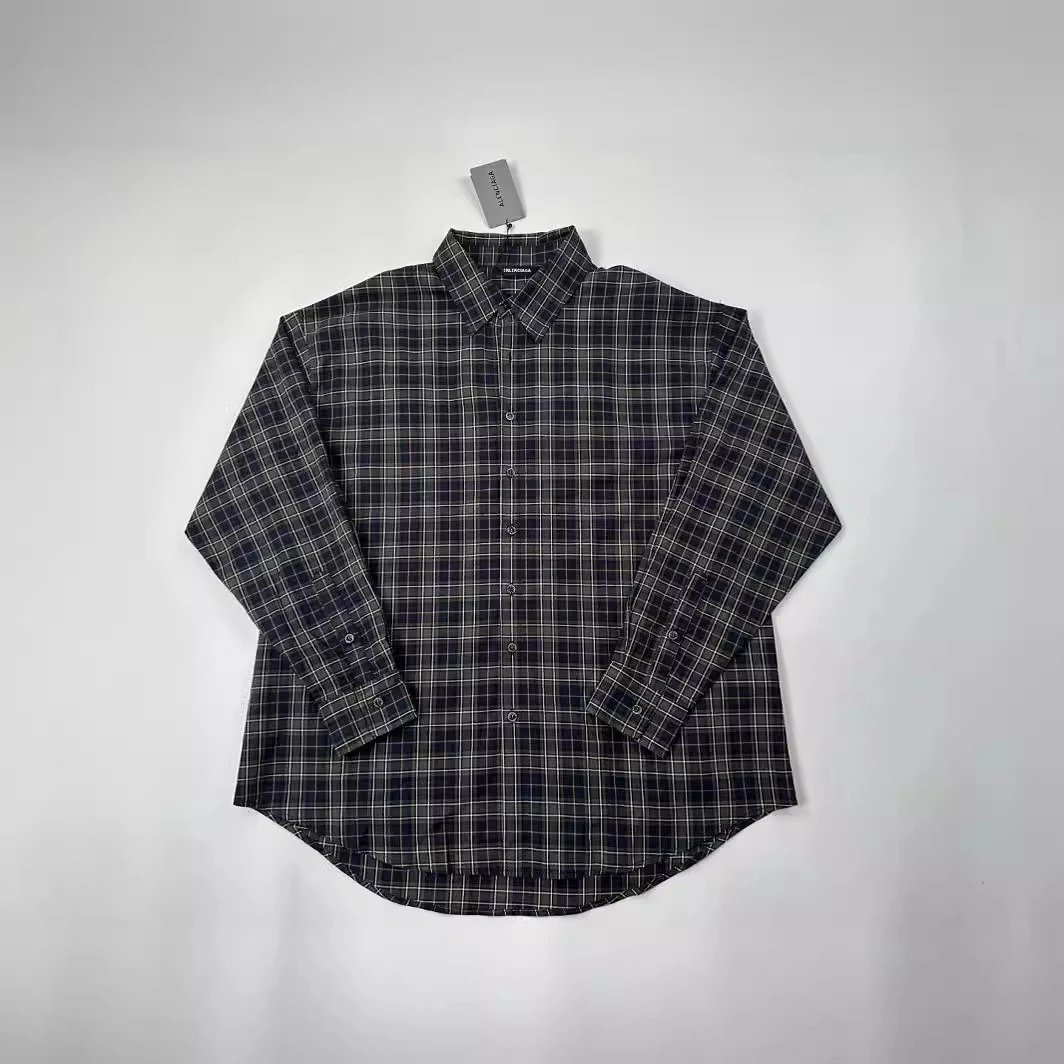 Balenciaga Large Fit Check Jackets