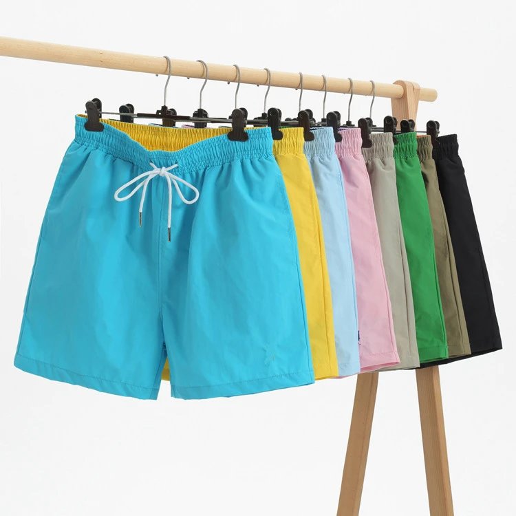 Men's Quick-Drying Solid Color Swim Trunks / Board Shorts