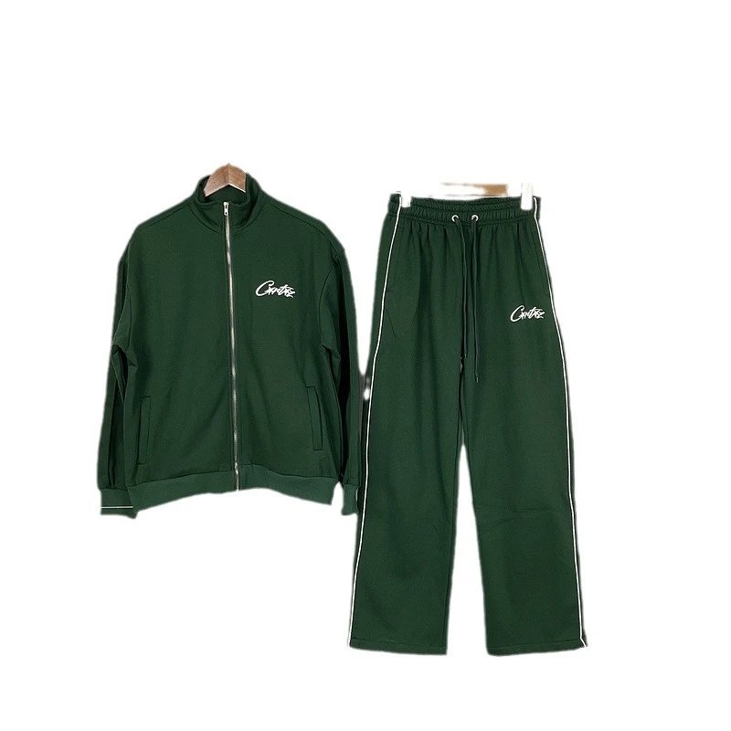 Corteiz HMP Embroidery Logo Zip-Up Track Jackets Set