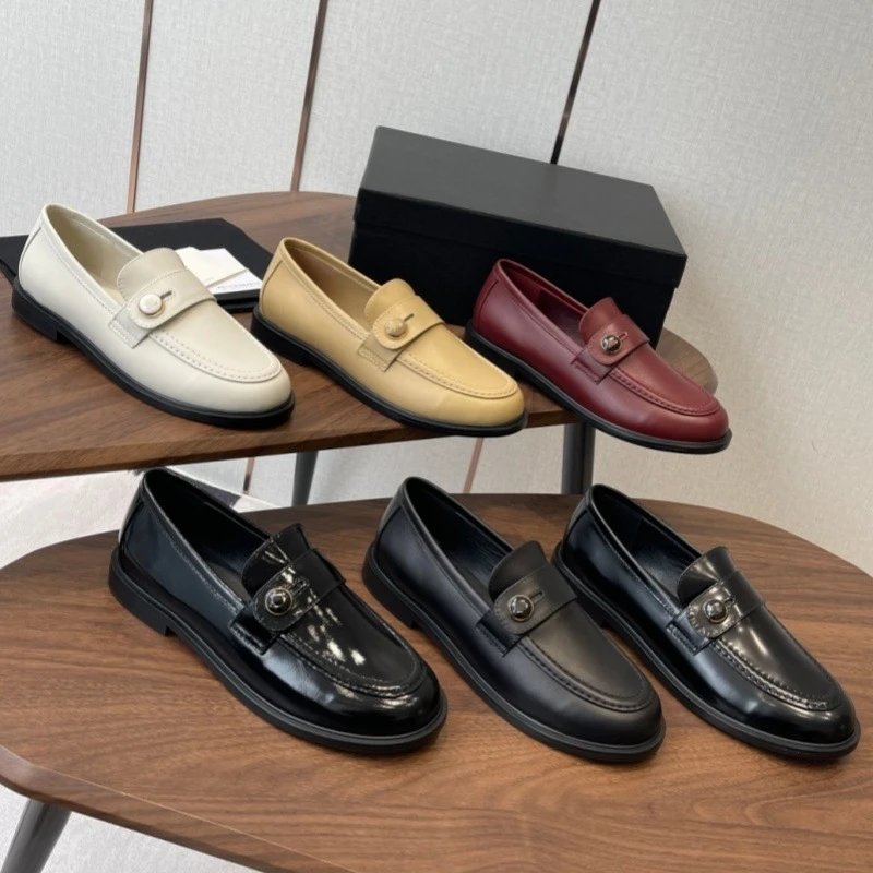 Chanel Patent CC Heart Loafers