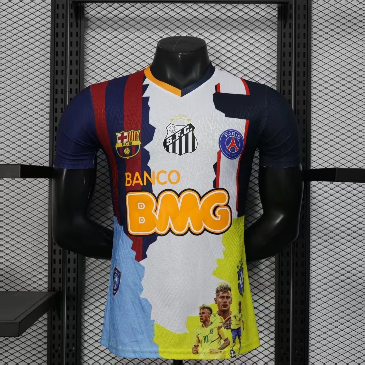 Custom Neymar Jr. "All Clubs" Special Edition Mashup Jersey