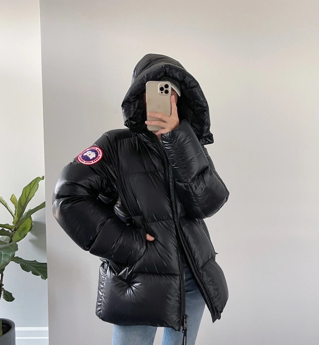 Canada Goose Crofton Puffer Black Down Jackets