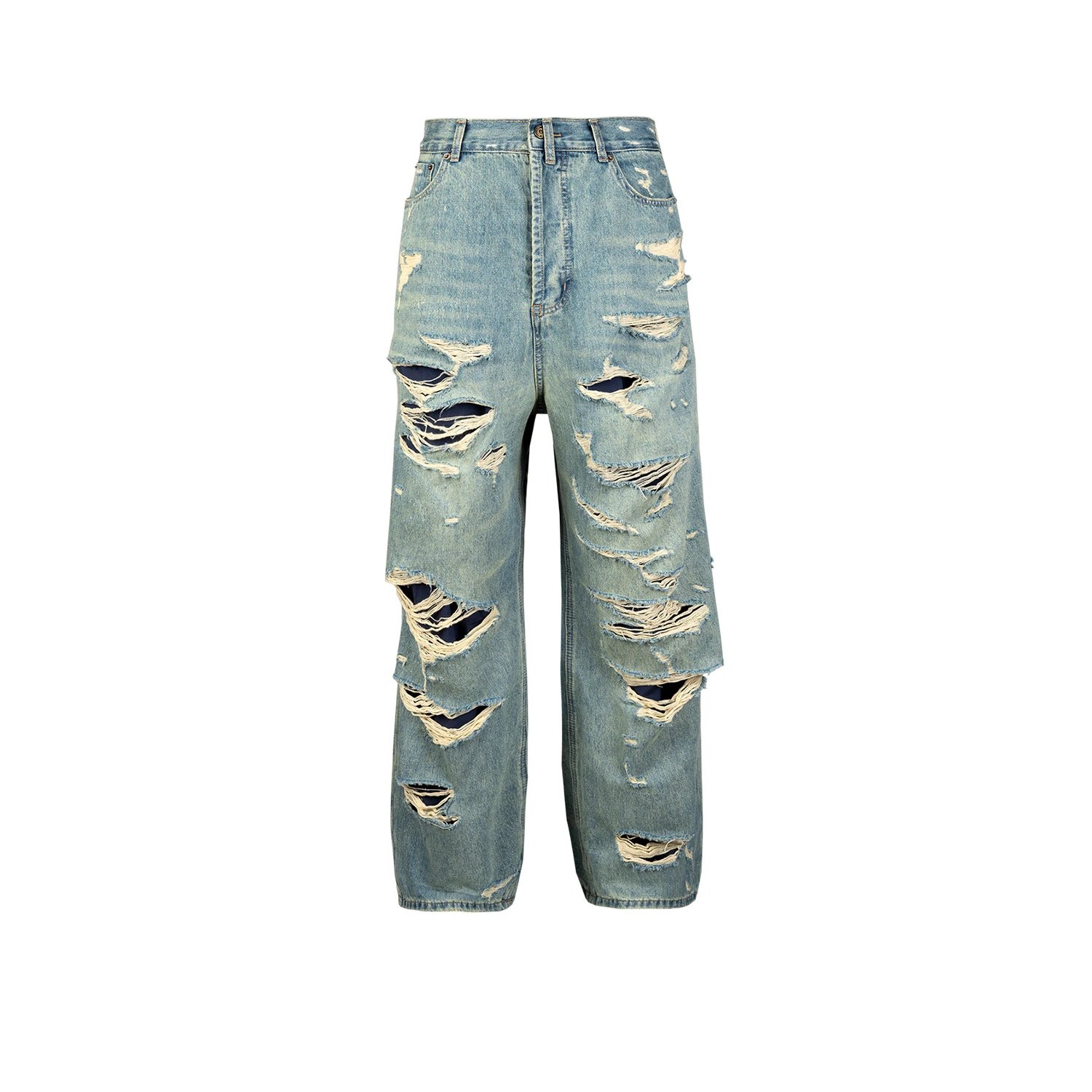 Balenciaga Distressed Baggy Jeans