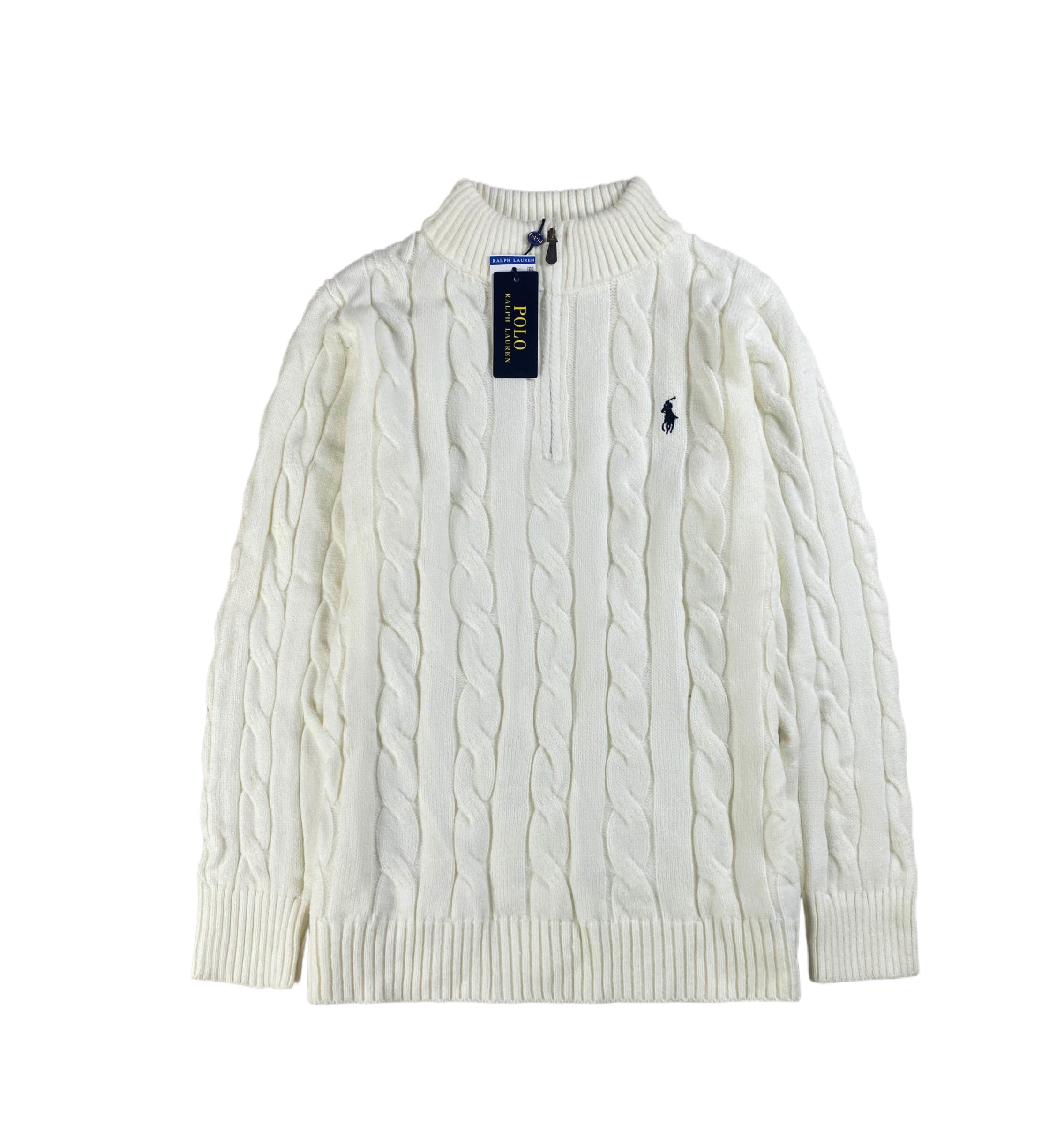 Polo Ralph Lauren knit cotton zip-up sweater