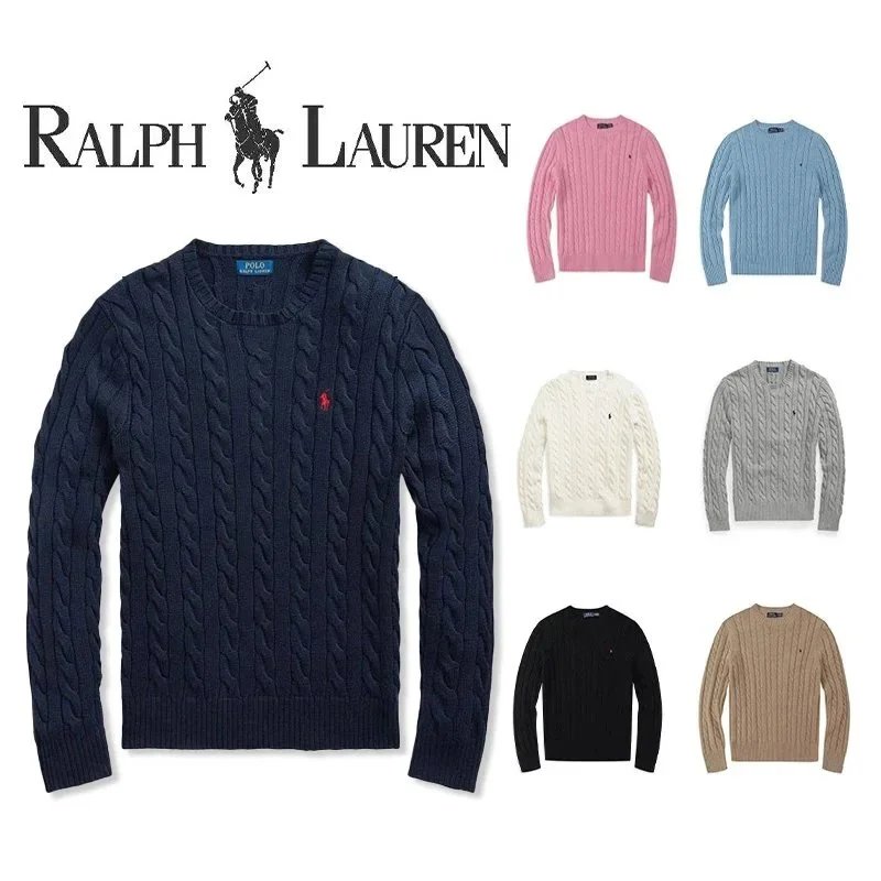 Polo Ralph Lauren's classic cable-knit cotton sweater
