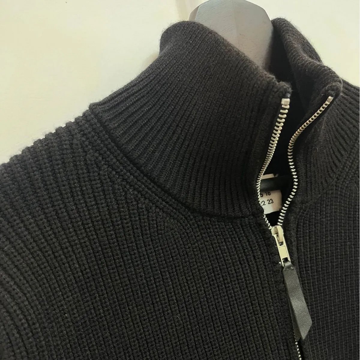 Maison Margiela Driver's Knit Zip-Up Sweater