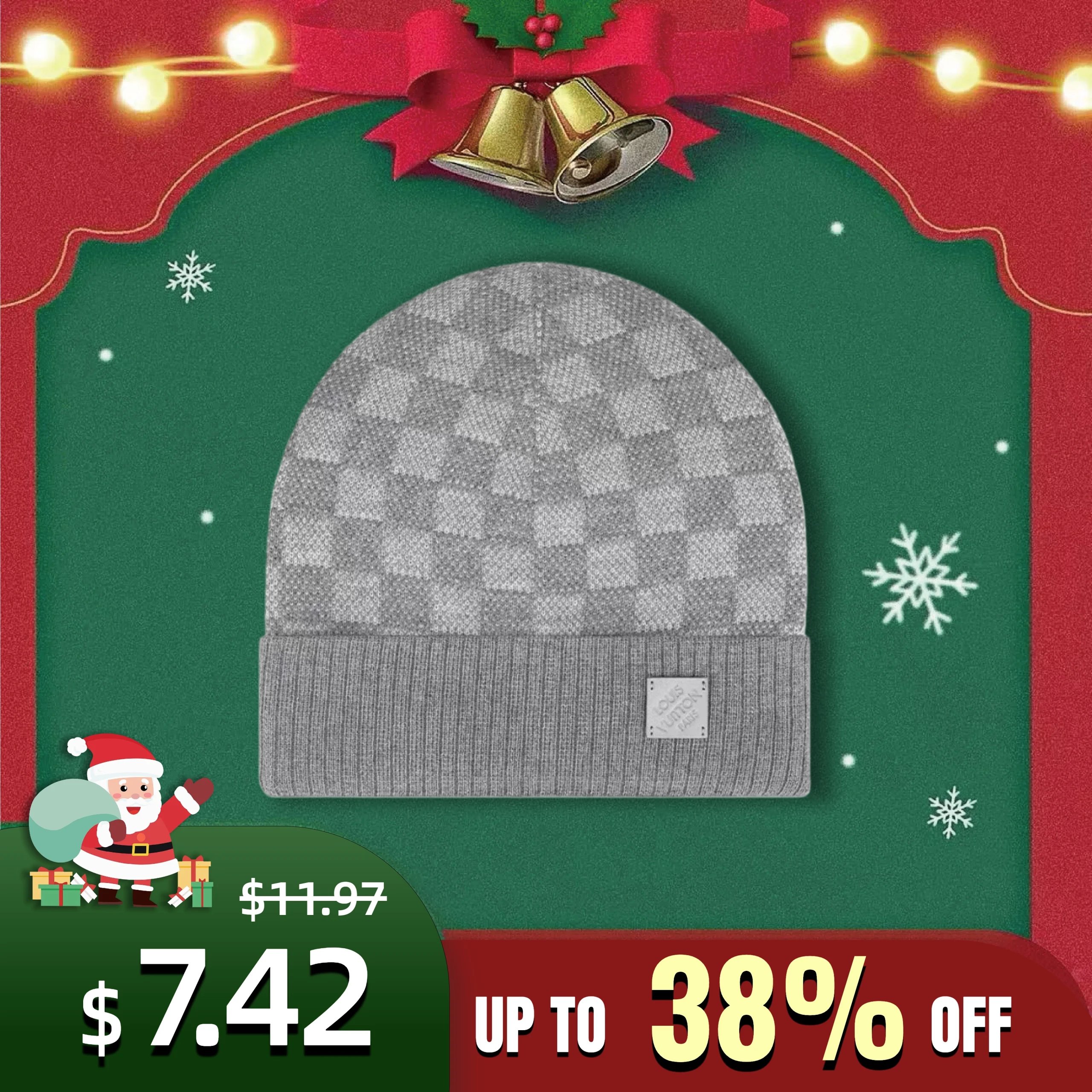 Louis Vuitton Néo Petit Damier knit hat
