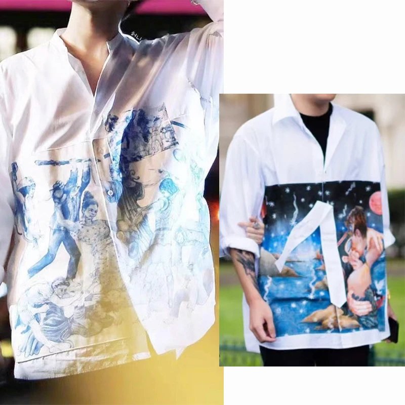 Christophe Chemin x Prada Collaboration Men's Printed Shirt