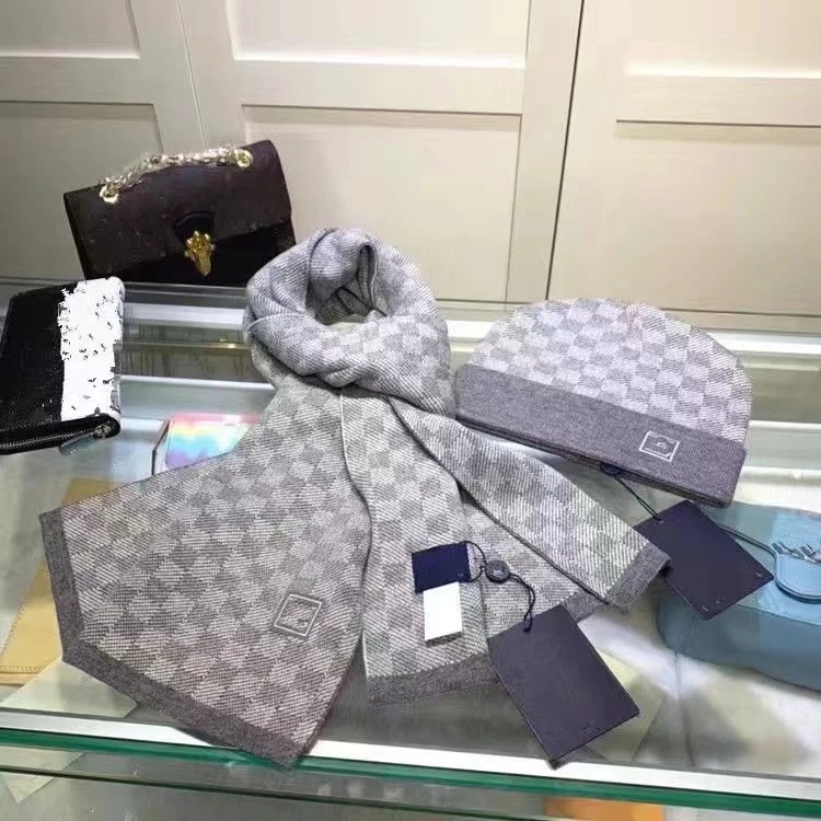 Louis Vuitton Néo Petit Damier Beanie & Scarf Set