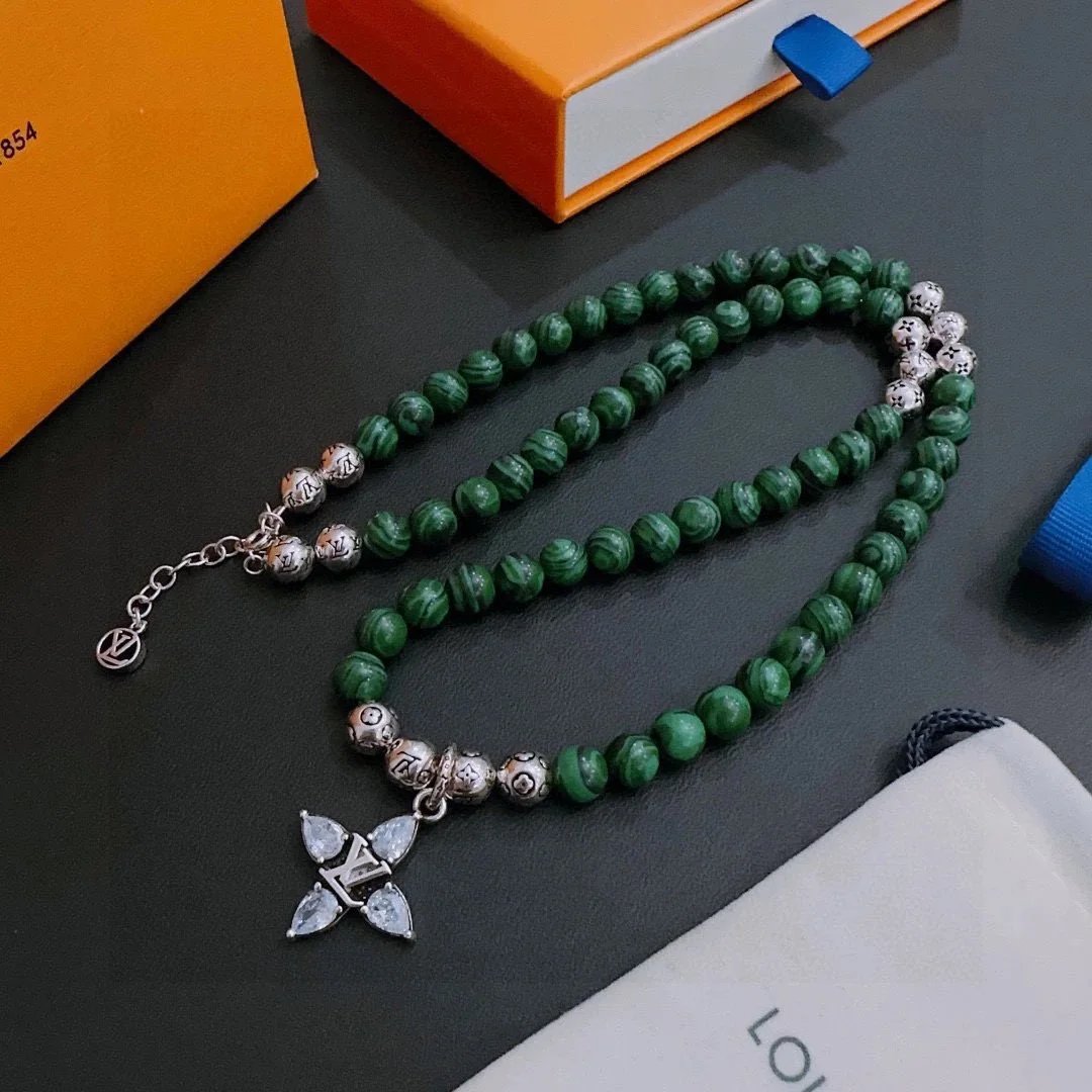 Louis Vuitton beaded necklace