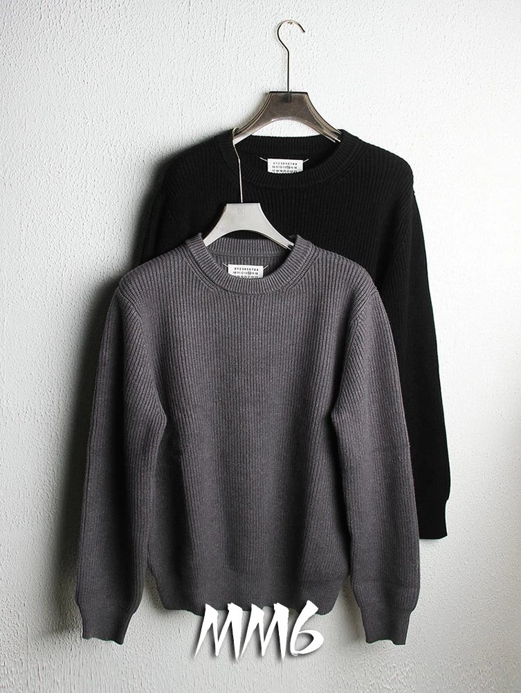 Maison Margiela Ribbed Crew Neck Sweater