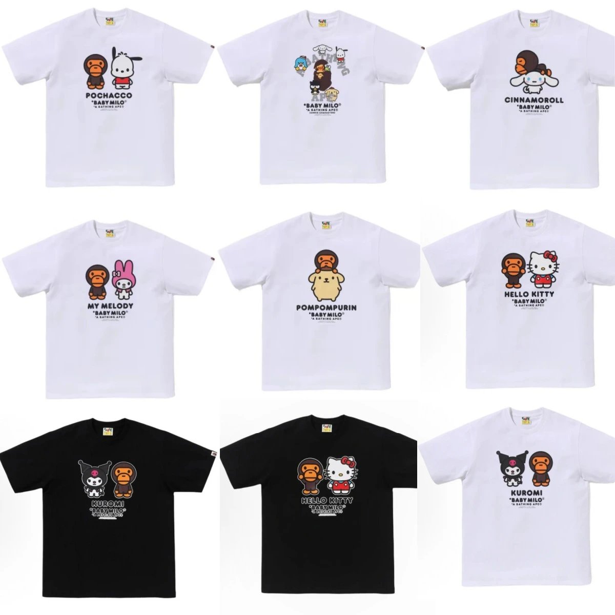 BAPE & Sanrio BABY MILO Collaboration Short-Sleeve T-Shirt