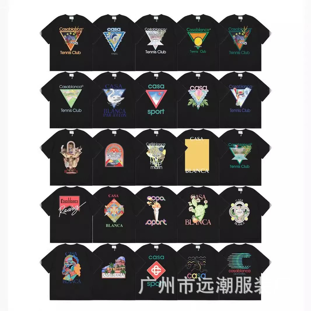 Casablanca Tennis Club Graphic T-Shirts