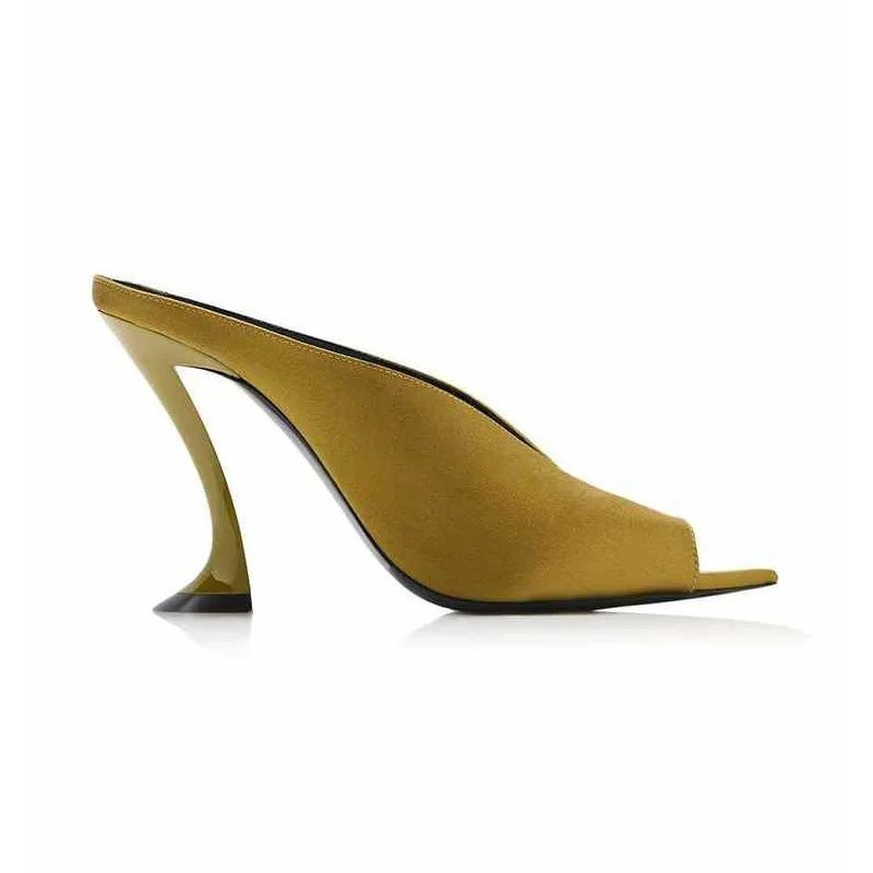 Lanvin 100mm Satin Mule Pumps(7 Colorways)