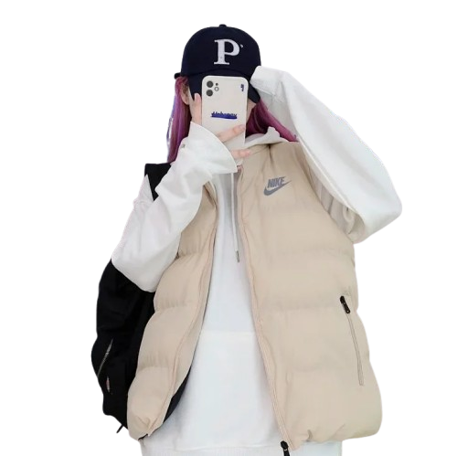 Color Block Puffer Vest