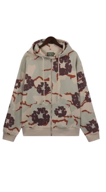 Floral Print Hoodie