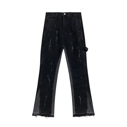 Graffiti Print Baggy Jeans