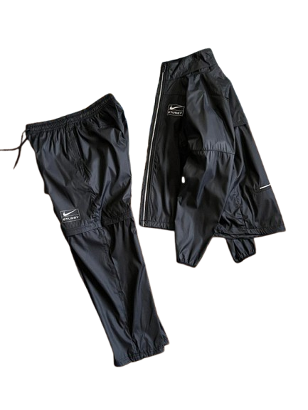 Faux Leather Track Pants