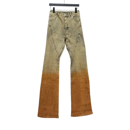 Color Block Washed Jeans