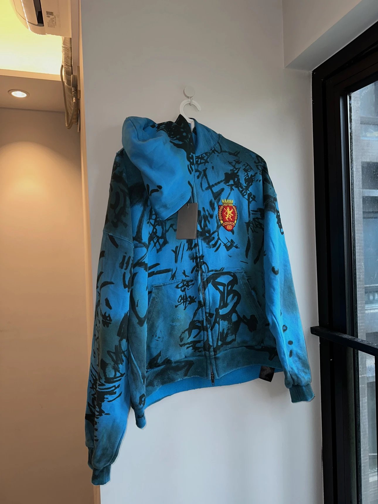 Balenciaga Skater Graffiti Zip-Up Hoodies Set qc 1
