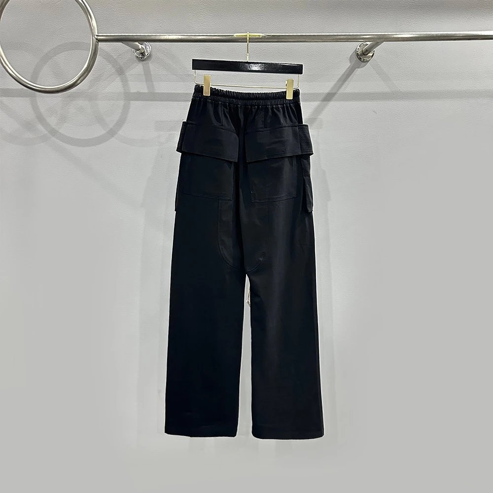 Rick Owens DRKSHDW Creatch Wide Cargo Drawstring Pants qc 2