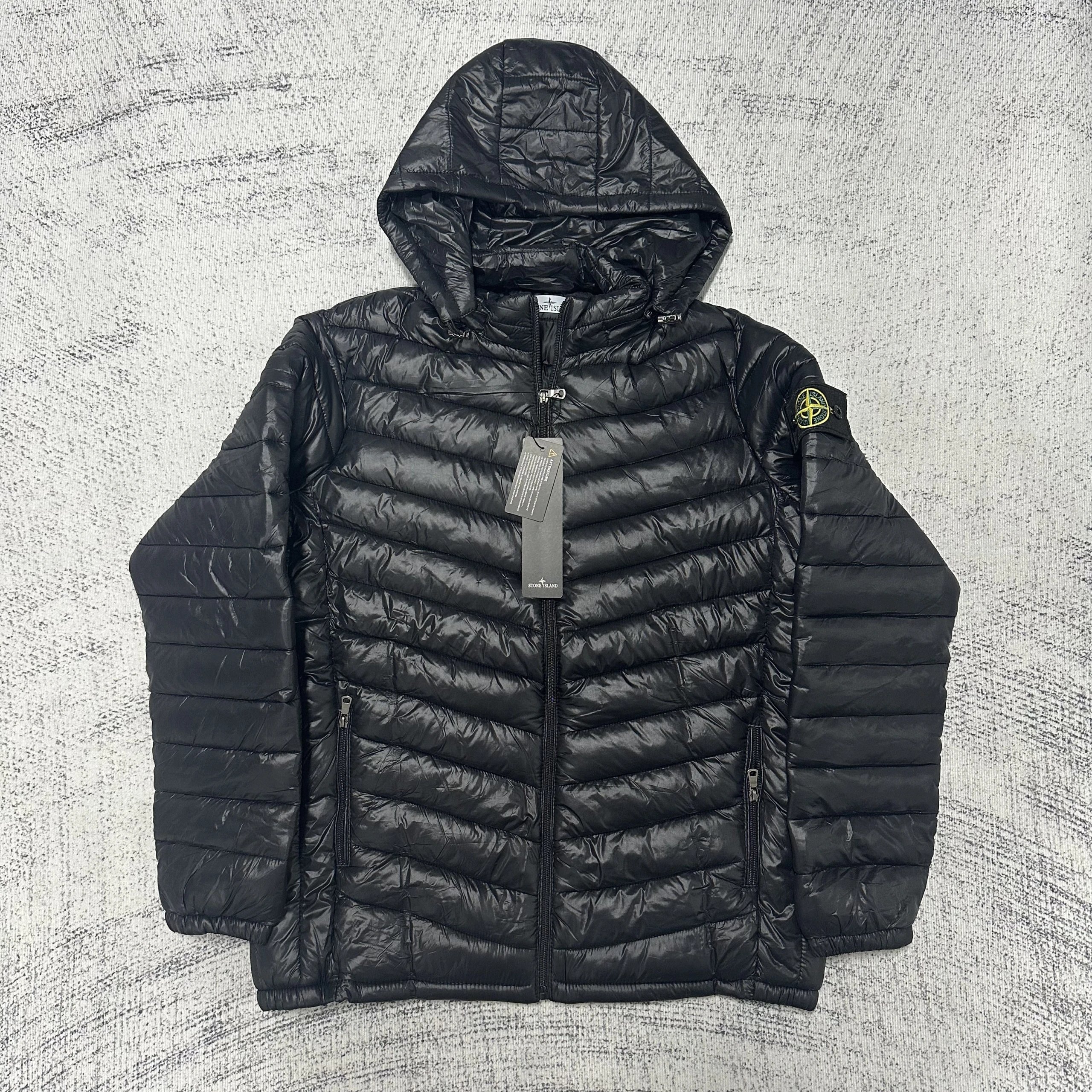 Stone Island Garment Dyed Micro Yarn Hooded Down Jackets qc 6