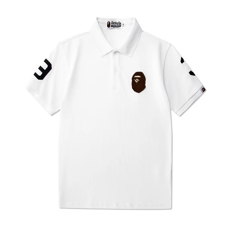 A Bathing Ape (BAPE) Ape Head One Point Polo Shirts qc 6
