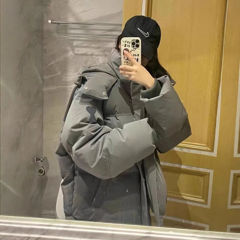 AMI Paris logo-appliqué Puffer Jacket qc 2