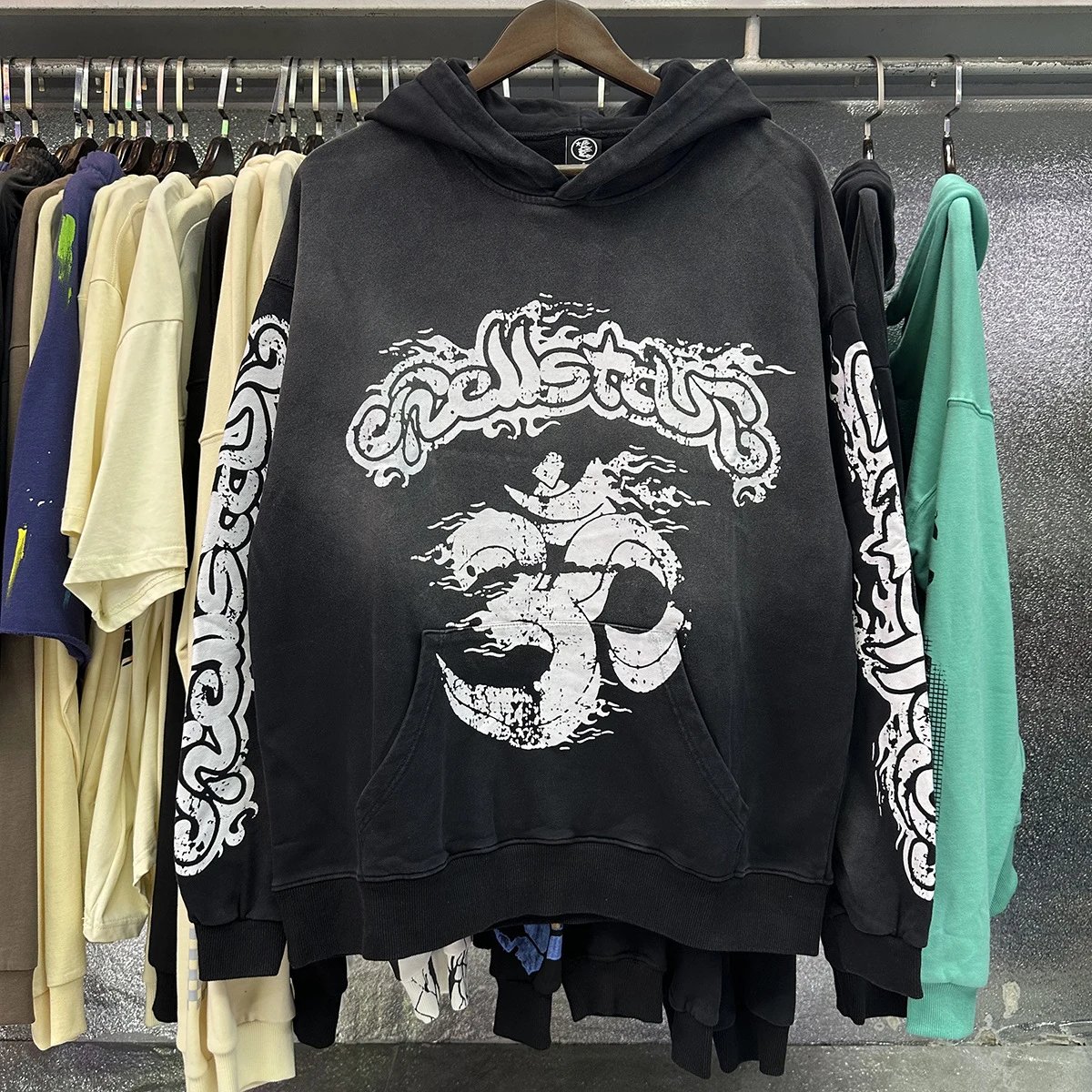 Hellstar Flare Graphic Hoodies qc 1