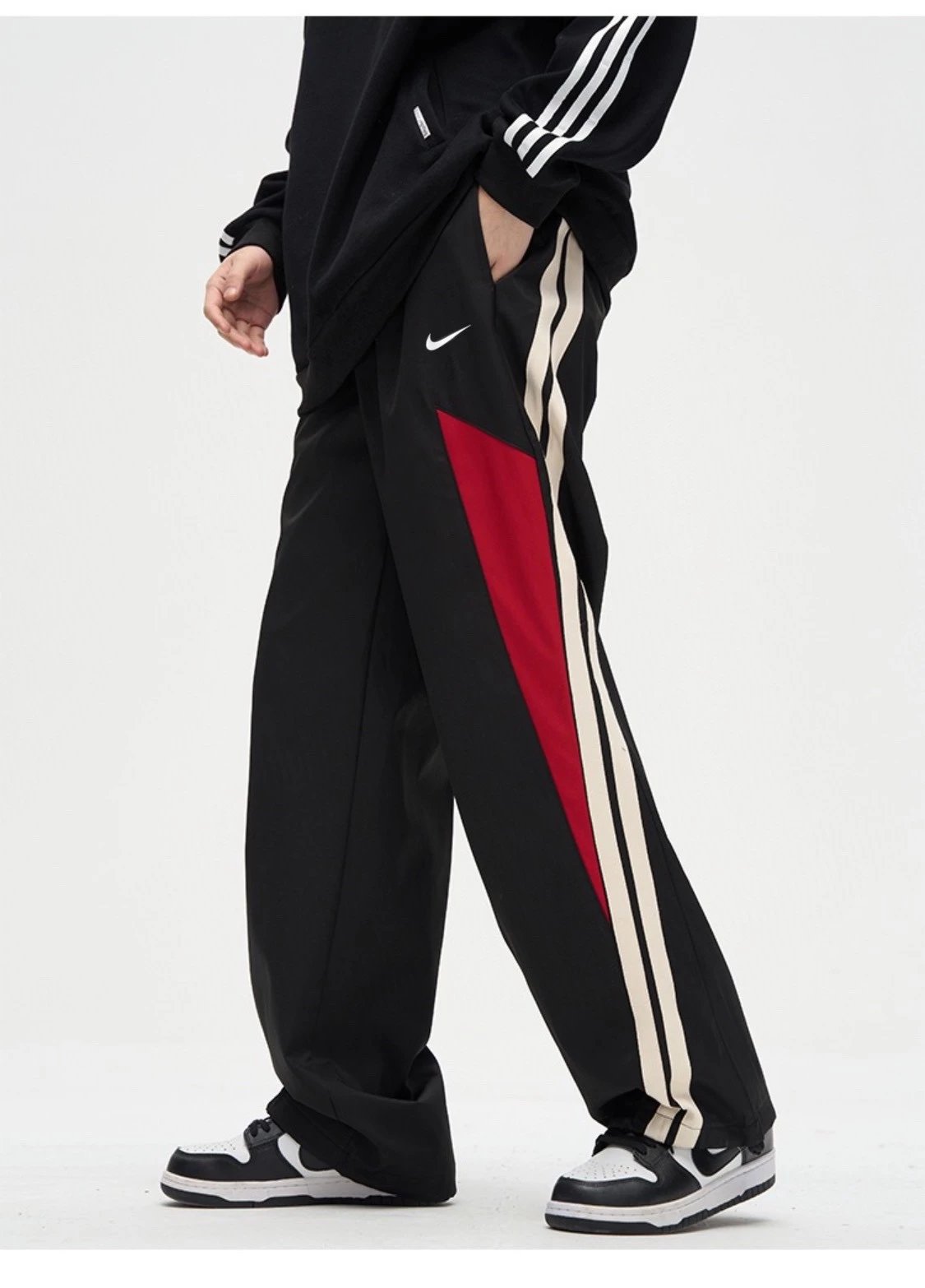 Nike Color-Block Baggy Pants qc 4