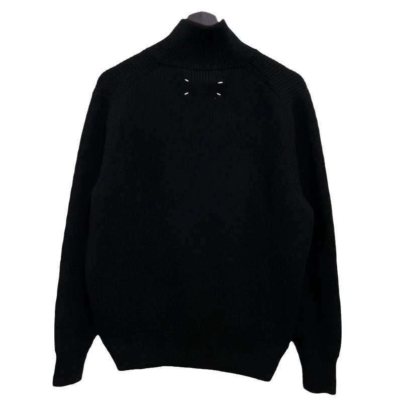 Maison Margiela Driver's Knit Ribbed Zip-Up Cardigan qc 4