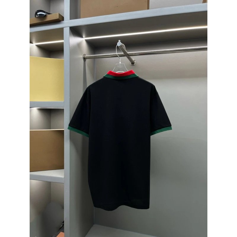 Gucci Web Trim Cotton Piqué Polo Shirts qc 1