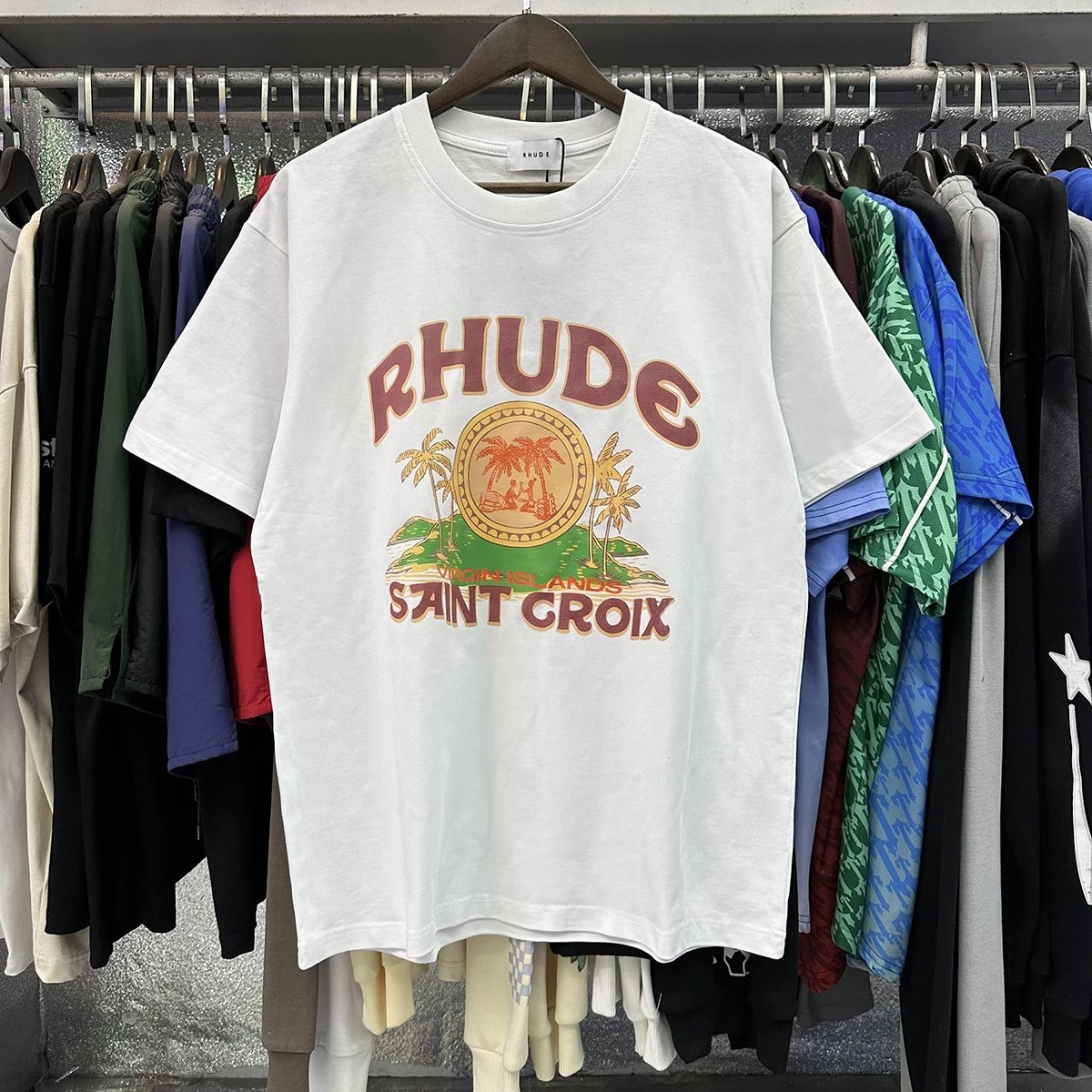 Rhude Saint Croix Graphic T-Shirts qc 3