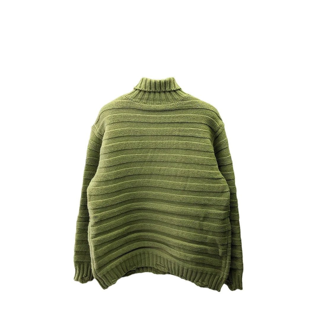 ArguE Culture Ribbed Turtleneck Distressed Knitwear qc 4