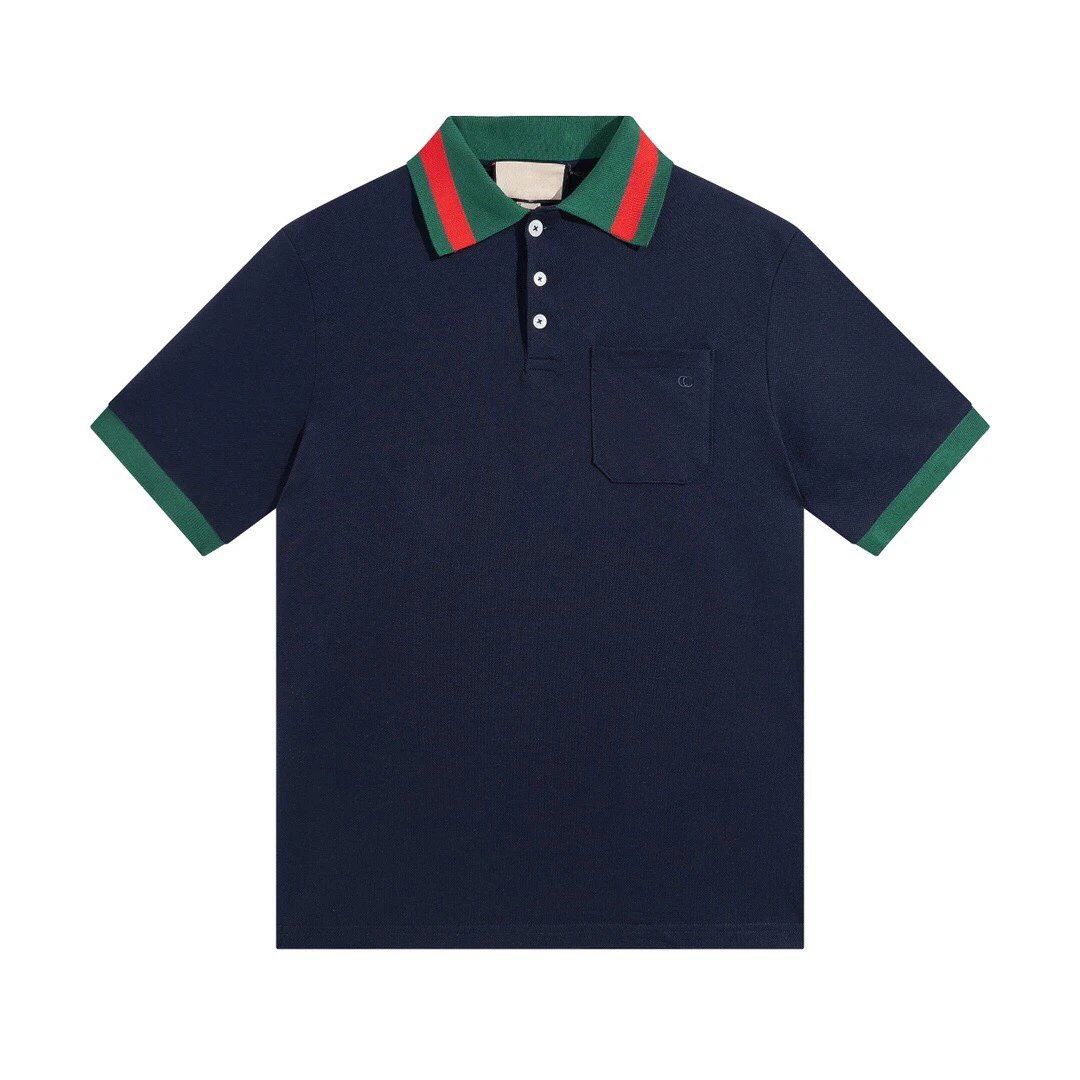 Gucci Web Trim Cotton Piqué Polo Shirts qc 1
