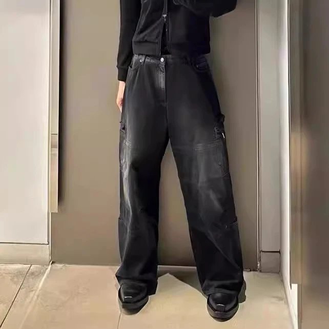 Balenciaga Black Cargo Jeans qc 3