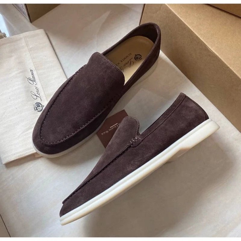 Loro Piana Suede Loafers qc 3