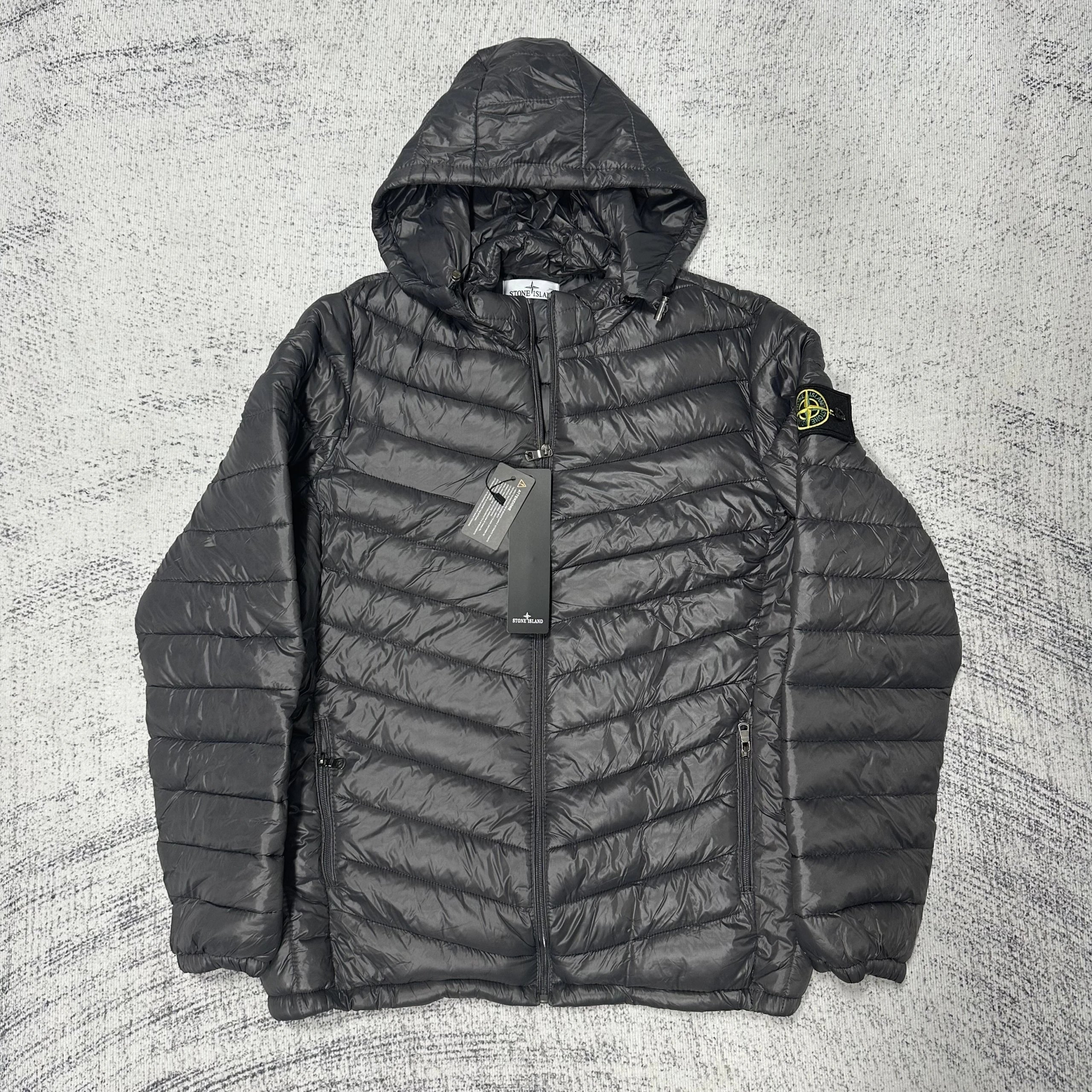 Stone Island Garment Dyed Micro Yarn Hooded Down Jackets qc 7