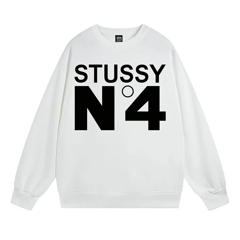 Stüssy Strawberry Graphic Fleece Sweatshirts qc 1