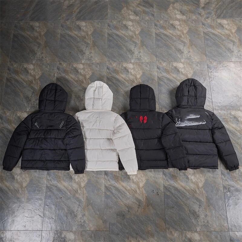 Marine Serre Moon Logo-Patch Padded Down Jackets qc 3