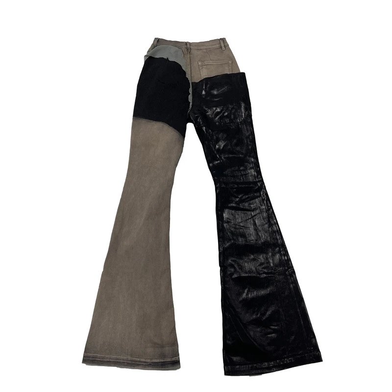 Rick Owens DRKSHDW Bolan Bootcut Patchwork Flared Jeans qc 4